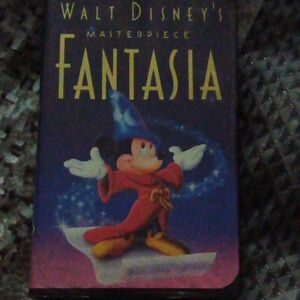 Walt Disney Masterpiece Fantasia VHS with Mickey in Red and Blue